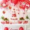 20-Piece Berry Sweet Strawberry Hanging Swirl Decor | Summer Fruit Ceiling Streamers for Girl's First Birthday, Baby Shower, Bridal Shower & Sweet One Party Supplies